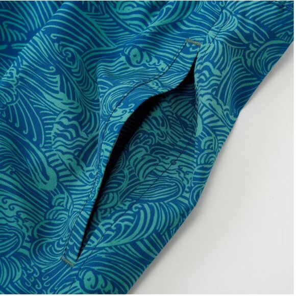 Blue Patterned Men Shorts Hybrids - Picture 3 of 11